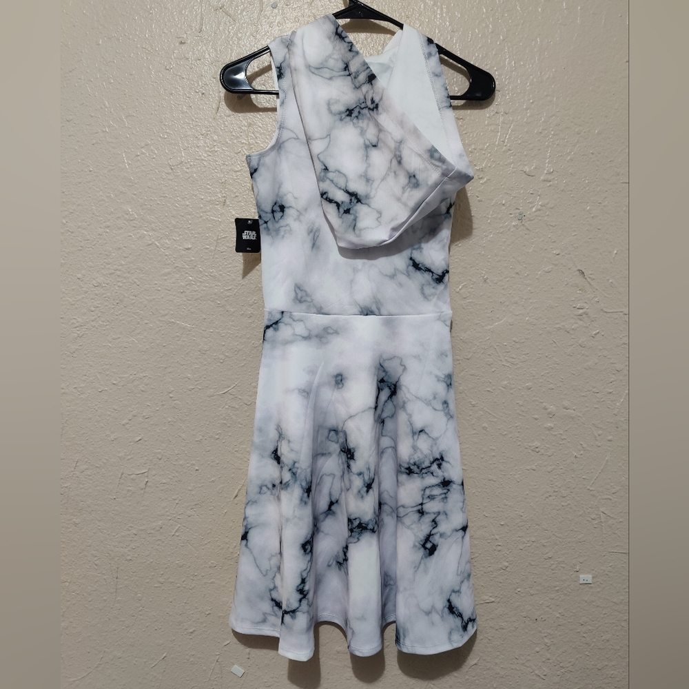 Disney Star Wars Marble Stormtrooper Hooded Dress - Juniors - Picture 6 of 10